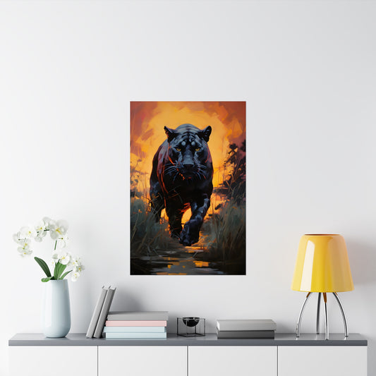 Pather Pacing in the Jungle | Wall Art
